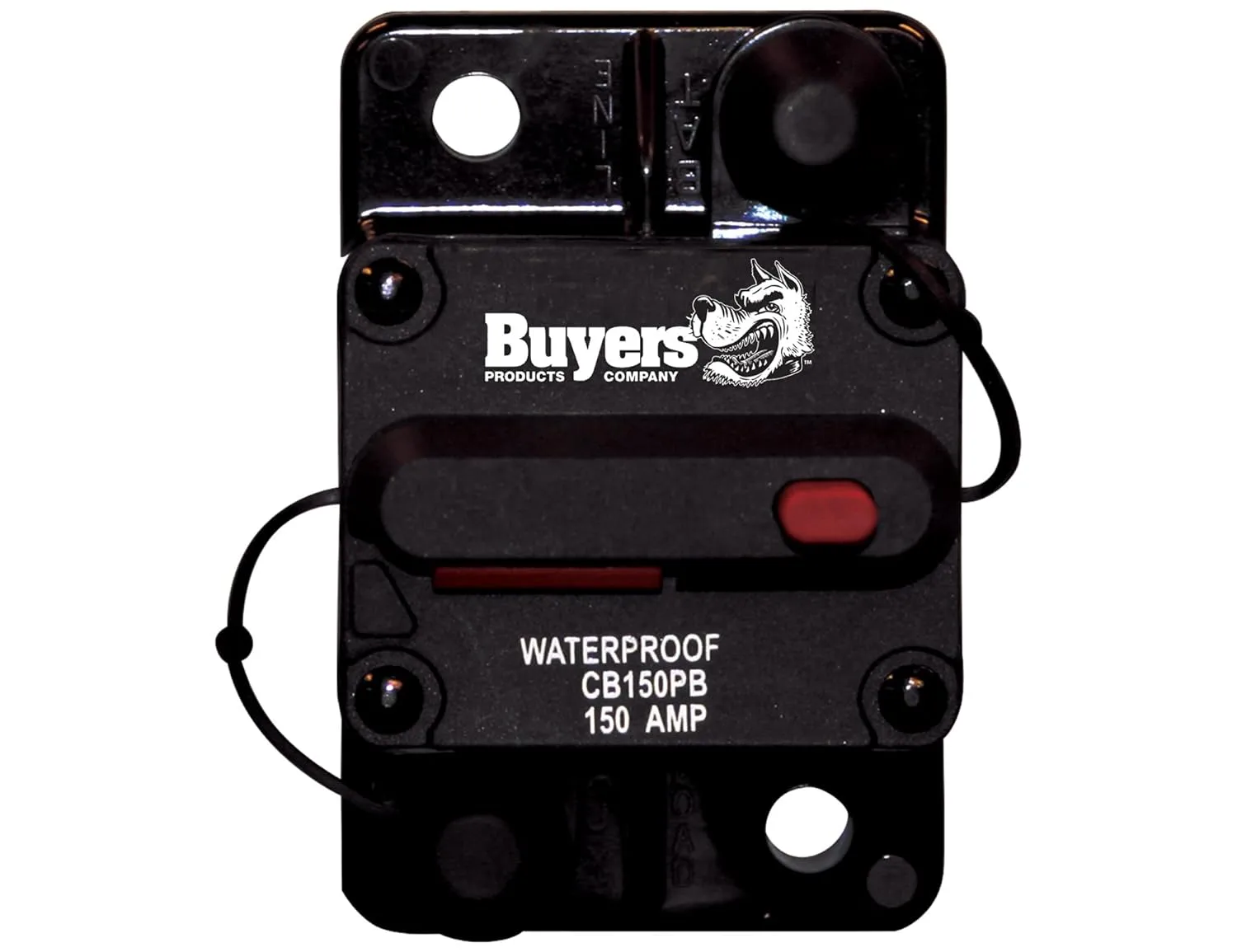 Buyers Products CB150PB 150 Amp Circuit Breaker with Manual Push-to-Trip Reset