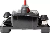 Buyers Products CB50PB High-Amp Manual Reset Circuit Breaker for Work Truck Accessories, Push-to-Trip Waterproof Surface Mount Protection for Plows, Spreaders, Dump Hoists & Lift Gates