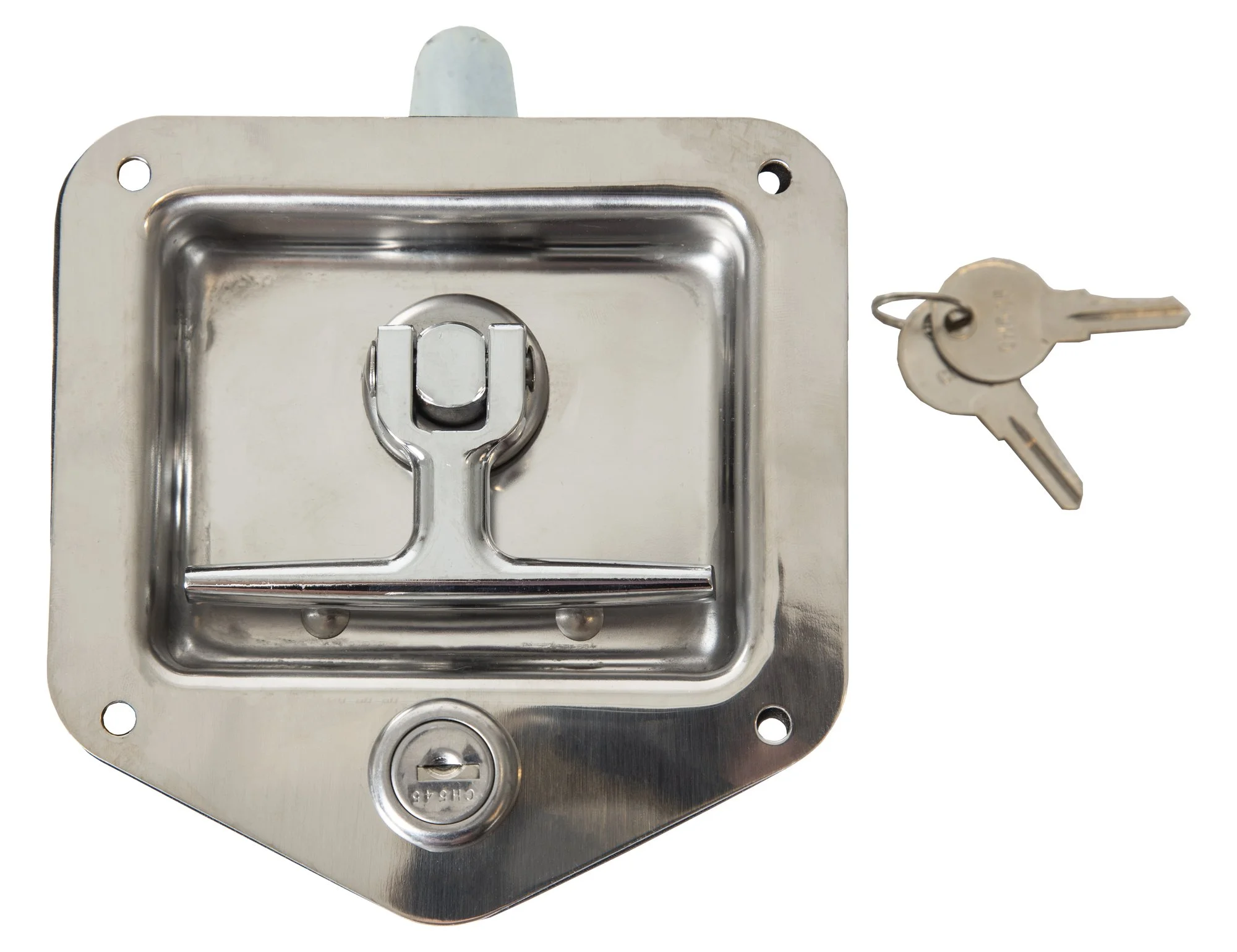 Buyers Products Stainless Steel T-Handle Latch with Lock & Gasket