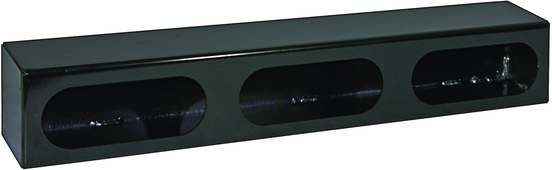 Buyers Products LB3253 Triple Oval Light Box, Black Powder Coat Steel, 6-Inch DOT Light Mount, 3 x 3 x 25 in, Bolt or Weld, Truck & Trailer Lighting