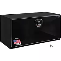 Buyers Products 1752800 Black Pro Series Steel Underbody Truck Box, 18x18x24 Inch, Durable Vehicle Tool Box For Storage and Organization 18 X 18 X 24 Single Latch