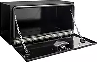 Buyers Products 1752800 Black Pro Series Steel Underbody Truck Box, 18x18x24 Inch, Durable Vehicle Tool Box For Storage and Organization 18 X 18 X 24 Single Latch