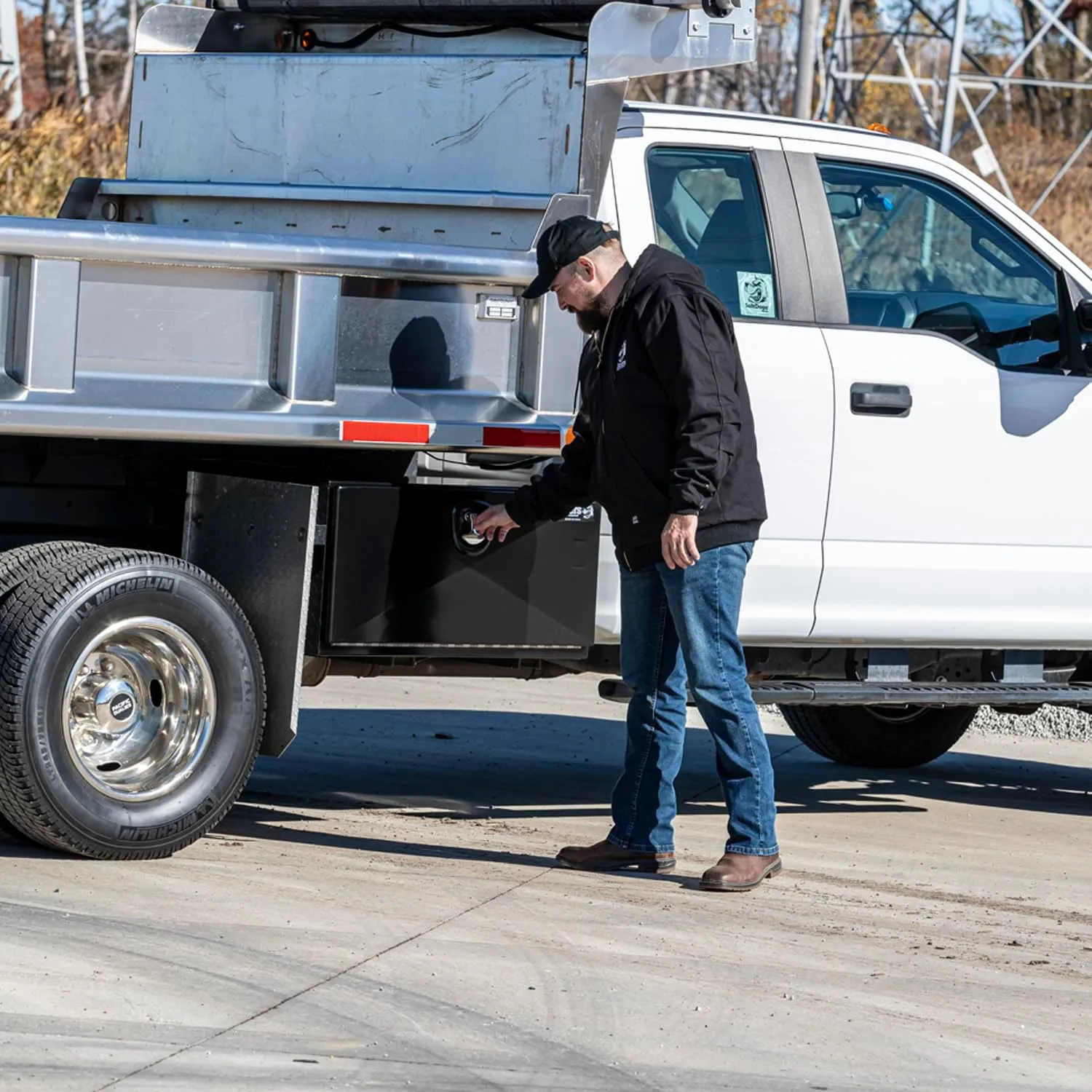 Buyers Products 1752800 Black Pro Series Steel Underbody Truck Box, 18x18x24 Inch, Durable Vehicle Tool Box For Storage and Organization 18 X 18 X 24 Single Latch
