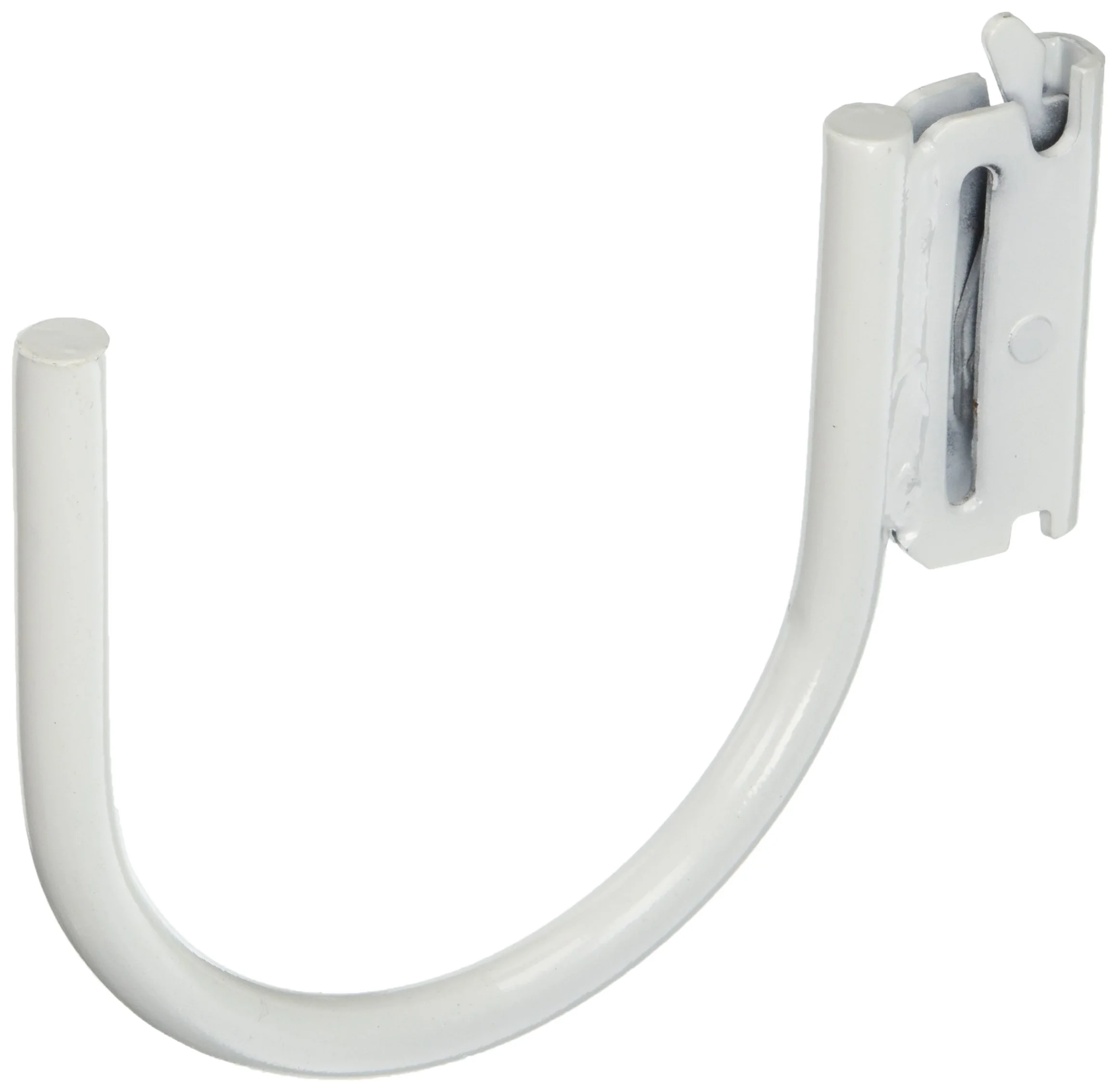 Buyers Products 01120 E-Track J-Hook, Curved, White Powdercoated Alloy Steel Hook for E-Track Systems