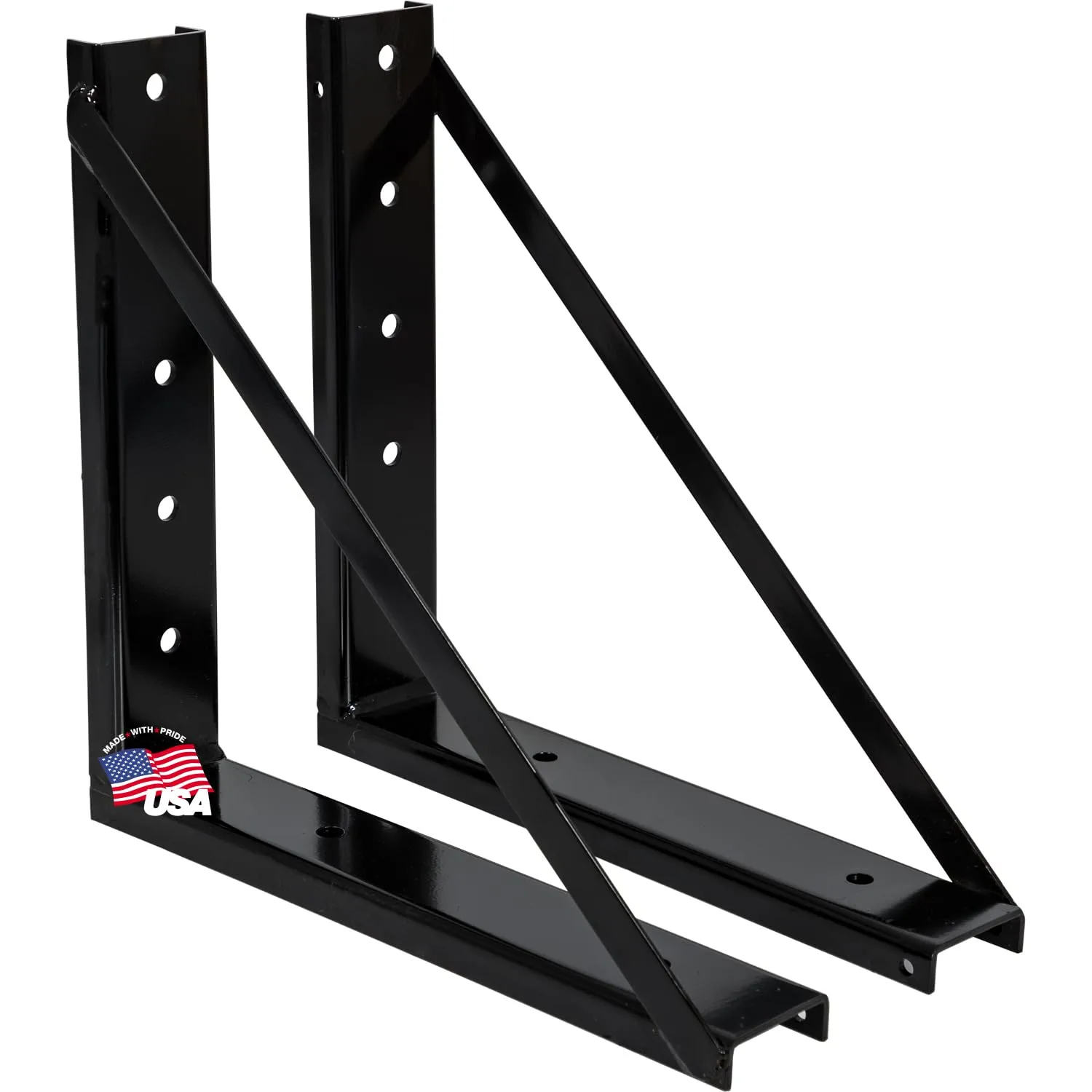 Buyers Products Steel Mounting Brackets for Underbody Truck Tool Boxes, 18 x 18, Set of 2