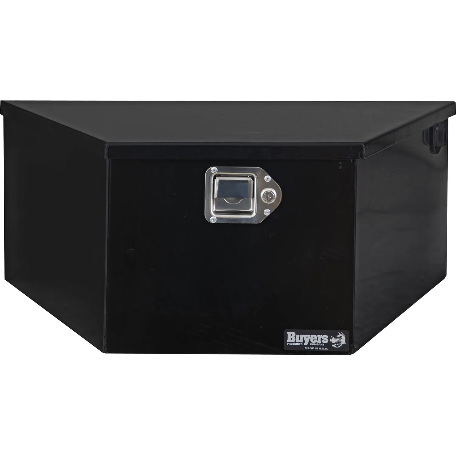 Buyers Products 1701283 A-Frame Steel Pump Box, Battery Box For Dump Trailers, Gloss Black