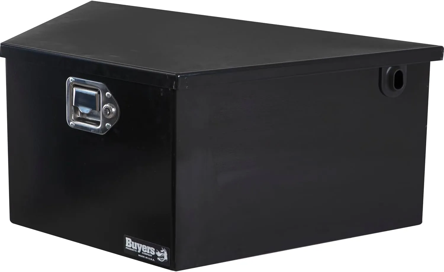 Buyers Products 1701283 A-Frame Steel Pump Box, Battery Box For Dump Trailers, Gloss Black