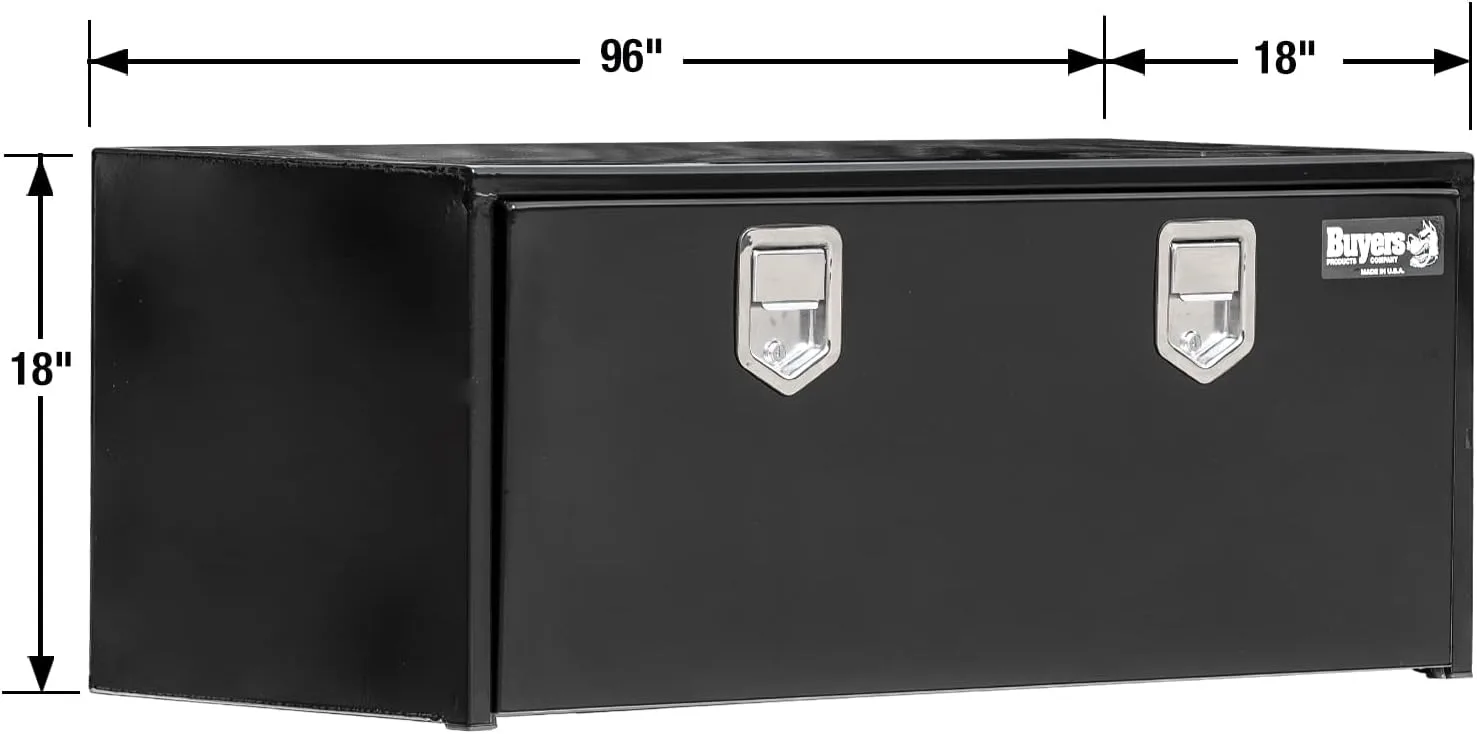 Buyers Products Steel Underbody Truck Box with Lockable Paddle Latch