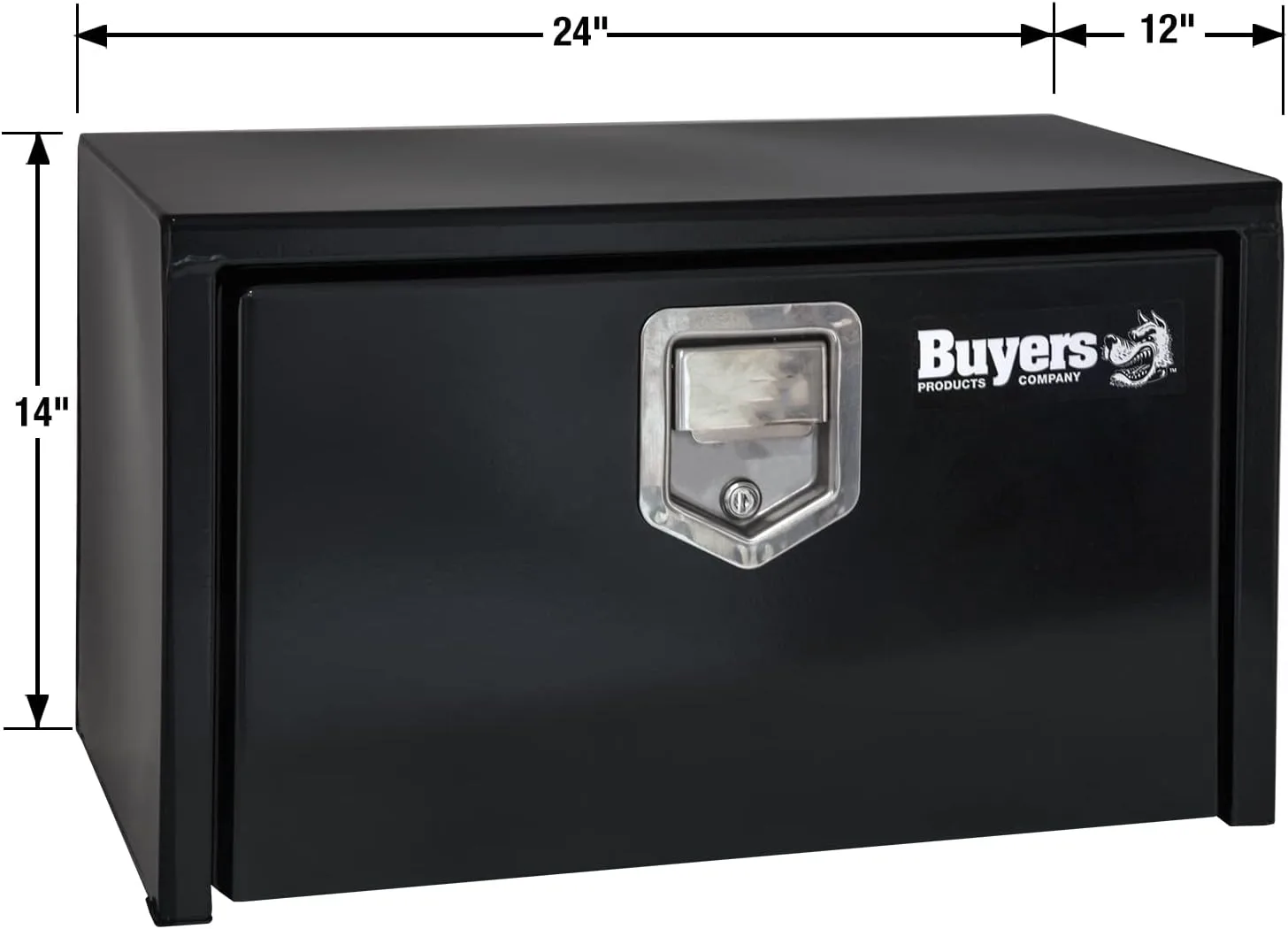 Buyers Products Steel Underbody Truck Box with Lockable Paddle Latch