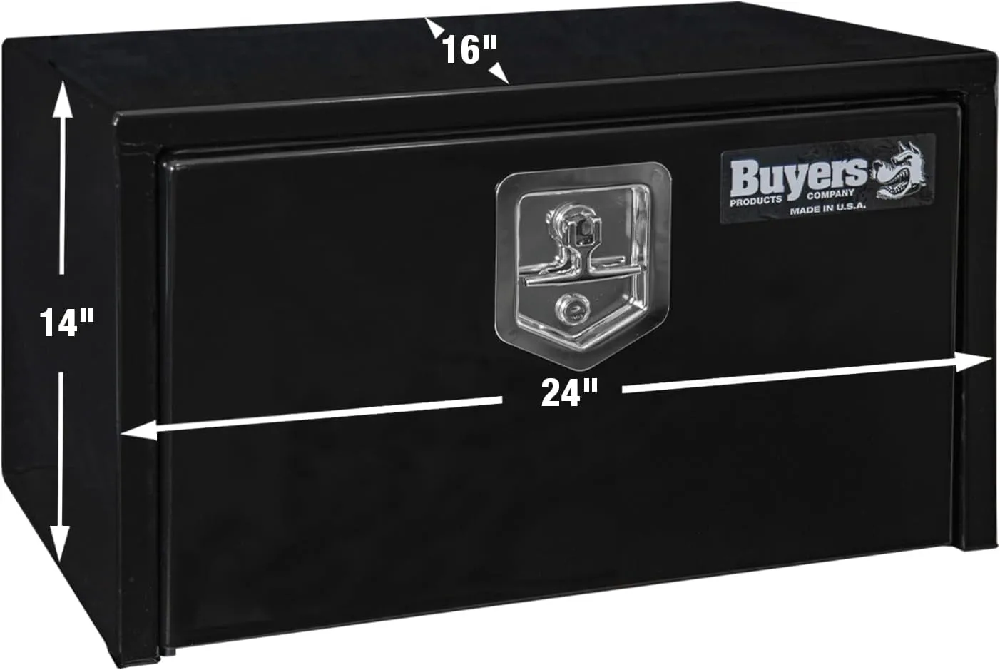 Buyers Products Black Steel Underbody Truck Tool Box