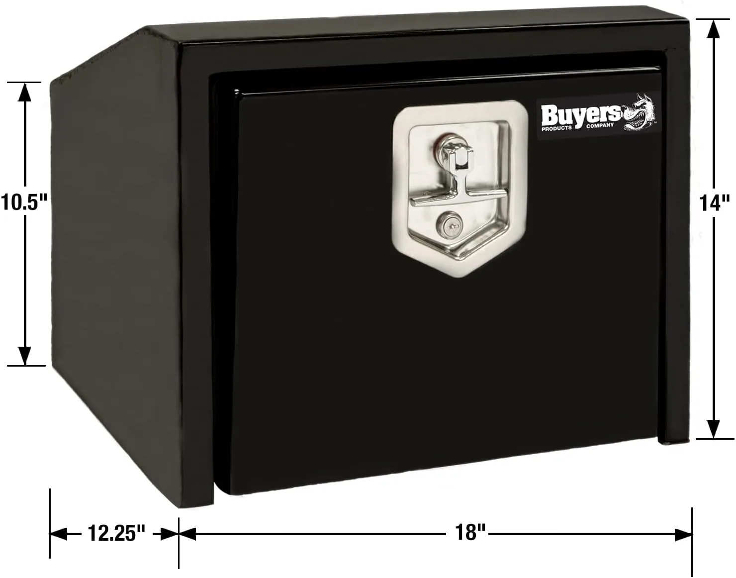 Buyers Products Steel Underbody Truck Toolbox with Slanted Back