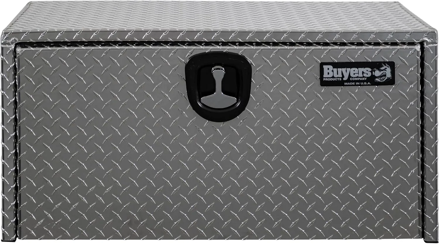 Buyers Products 1705105 Silver Diamond Tread Aluminum Underbody Truck Box with T-Handle Latch, 18 x 18 x 36 Inch