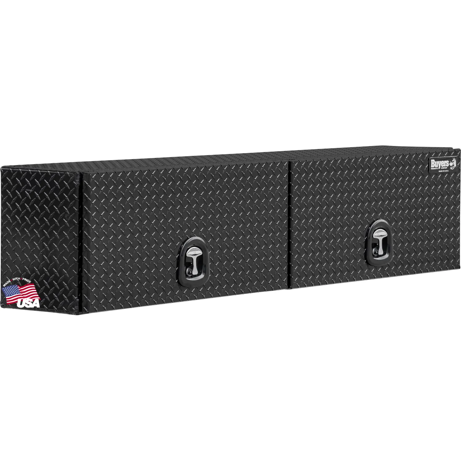 Buyers Products Topsider Aluminum Truck Tool Box, Gloss Black Diamond Tread