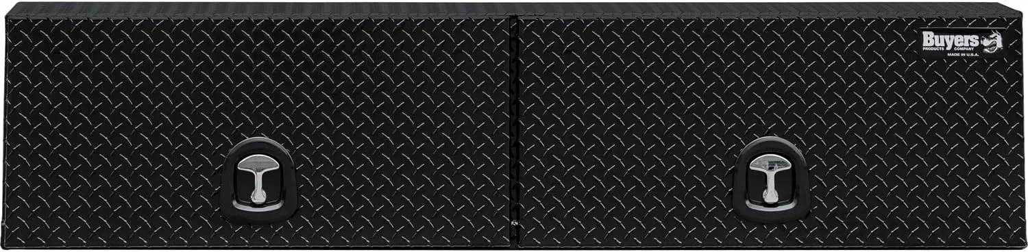 Buyers Products Topsider Aluminum Truck Tool Box, Gloss Black Diamond Tread
