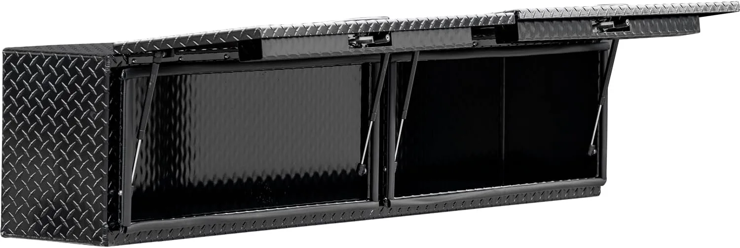 Buyers Products Topsider Aluminum Truck Tool Box, Gloss Black Diamond Tread