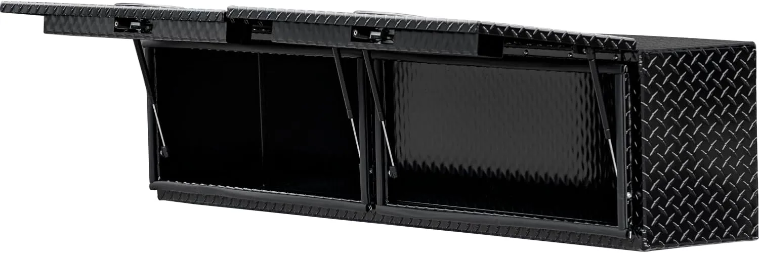 Buyers Products Topsider Aluminum Truck Tool Box, Gloss Black Diamond Tread