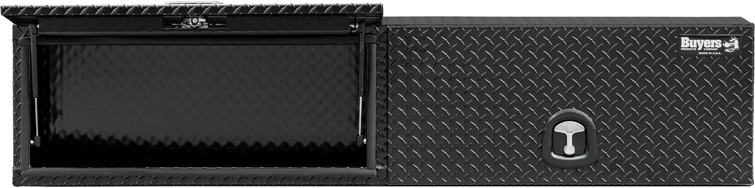 Buyers Products Topsider Aluminum Truck Tool Box, Gloss Black Diamond Tread