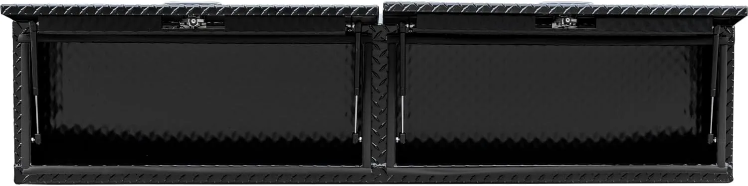 Buyers Products Topsider Aluminum Truck Tool Box, Gloss Black Diamond Tread