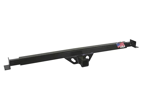 Buyers Products 1801125 Light Towing Hitch Receiver – Adjustable 47.5" to 77" Range, 2" Receiver for Bike Rack, Cargo Carrier, Light Towing up to 3,000lb – Black Powder-Coated Finish, Towing Accessory