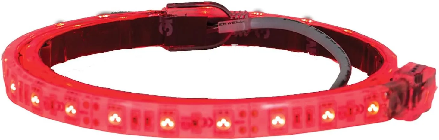 Buyers Products LED Strip Light w/ 3M Adhesive Back, Clear Cool, Cut-to-Fit