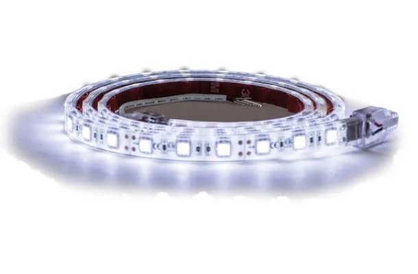 Buyers Products LED Strip Light w/ 3M Adhesive Back, Clear Cool, Cut-to-Fit