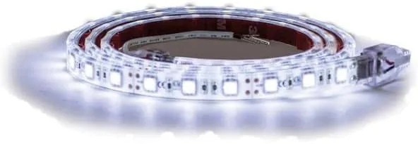 Buyers Products LED Strip Light w/ 3M Adhesive Back, Clear Cool, Cut-to-Fit
