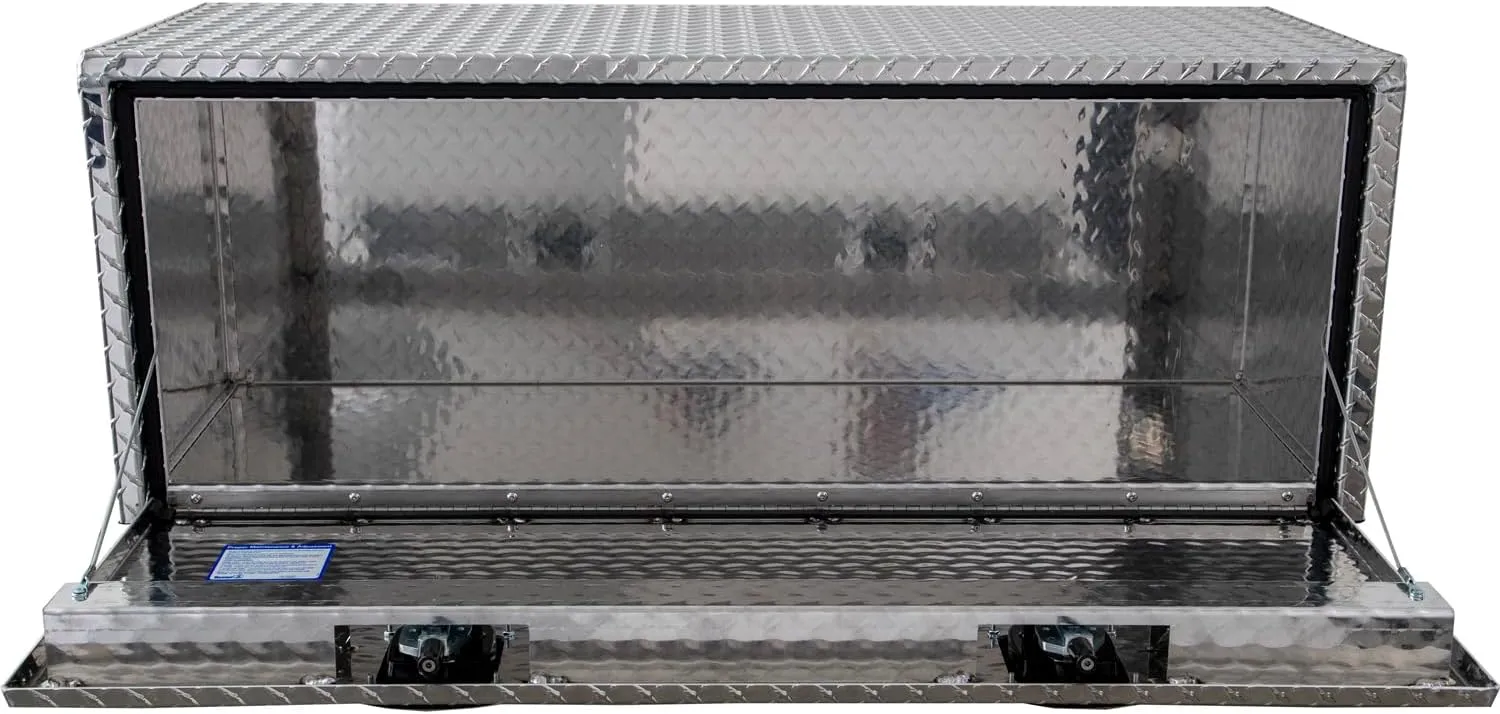 Buyers Products 1705110 Diamond Tread Aluminum Underbody Truck Tool Box, 18 x 18 x 48