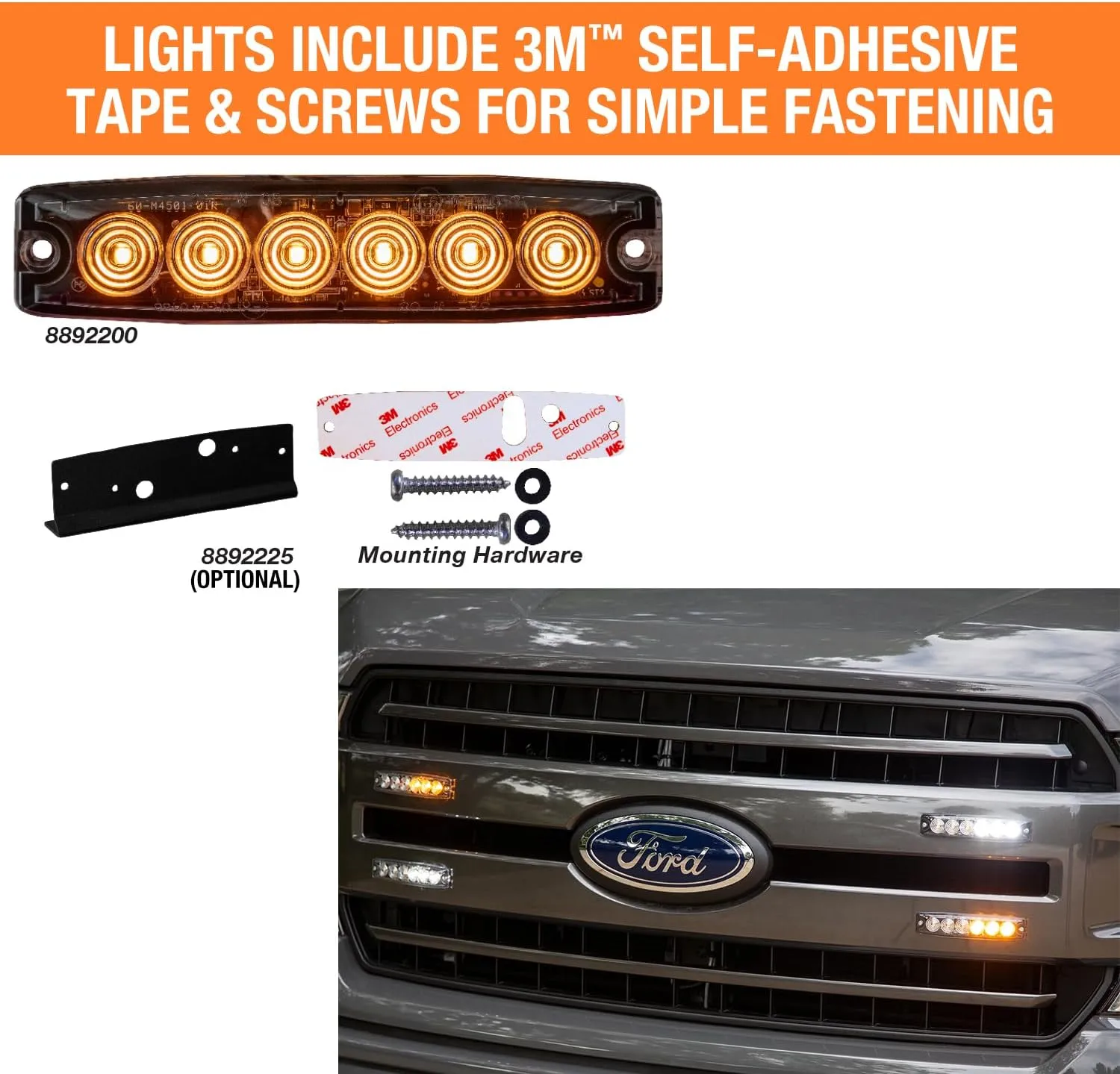 Buyers Products 5 Inch Surface Mount Ultra-Thin LED Strobe Light