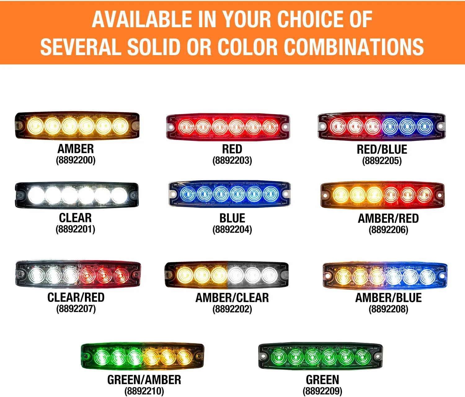 Buyers Products 5 Inch Surface Mount Ultra-Thin LED Strobe Light