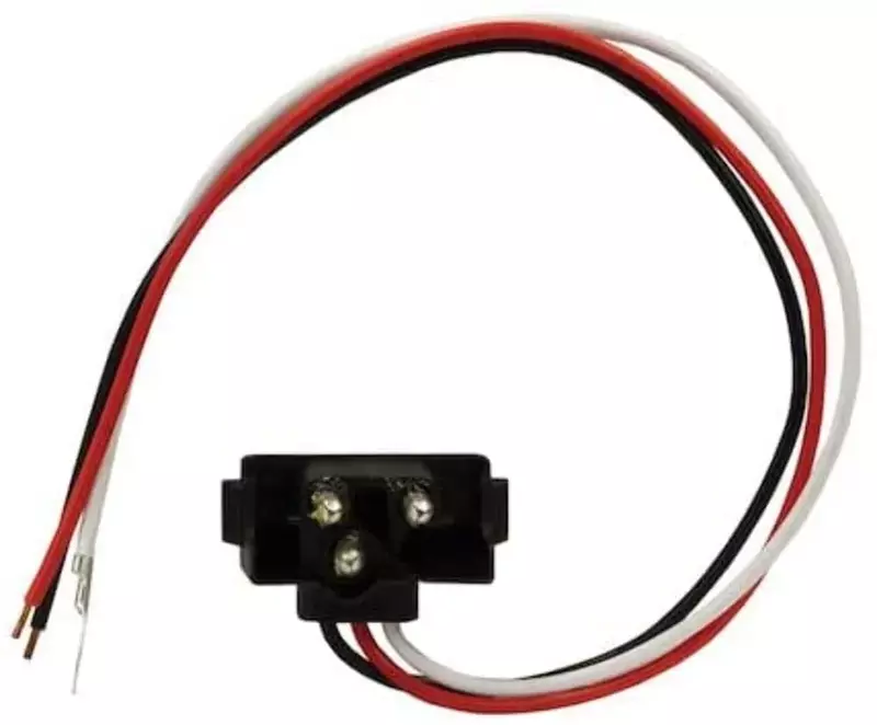 Buyers Products 5620350 In-Line Male Plug, 3-Pin, 12V, Black