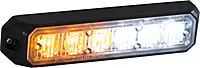 Buyers Products 8891502 5 Inch Amber/Clear Surface Mount 6-LED Strobe Light, IP67 Rated, Strobe Lights for Work Trucks and Trailers