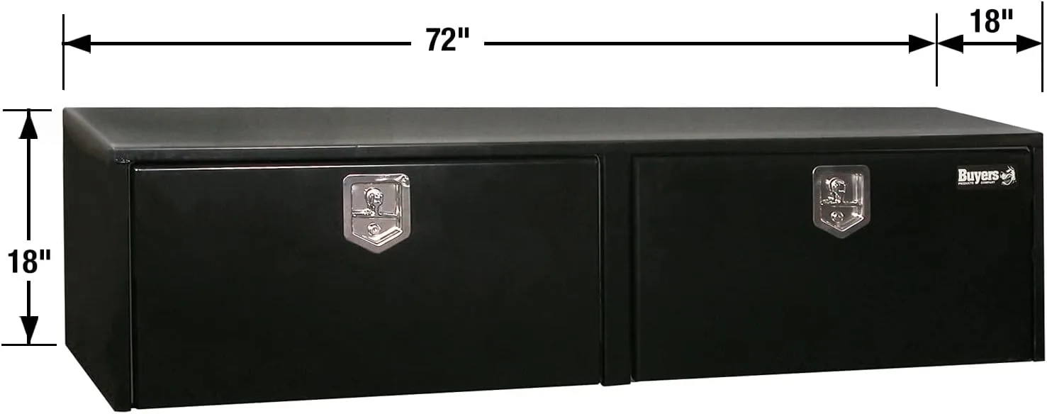 Buyers Products Black Steel Underbody Truck Tool Box