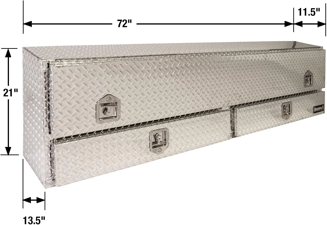 Buyers Products Diamond Tread Aluminum Contractor Truck Tool Box