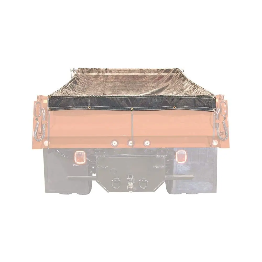 Buyers Products 3008210 Heavy Duty Black Mesh Tarp 7 x 15 Foot, Protective Dumper Trailer Tarp
