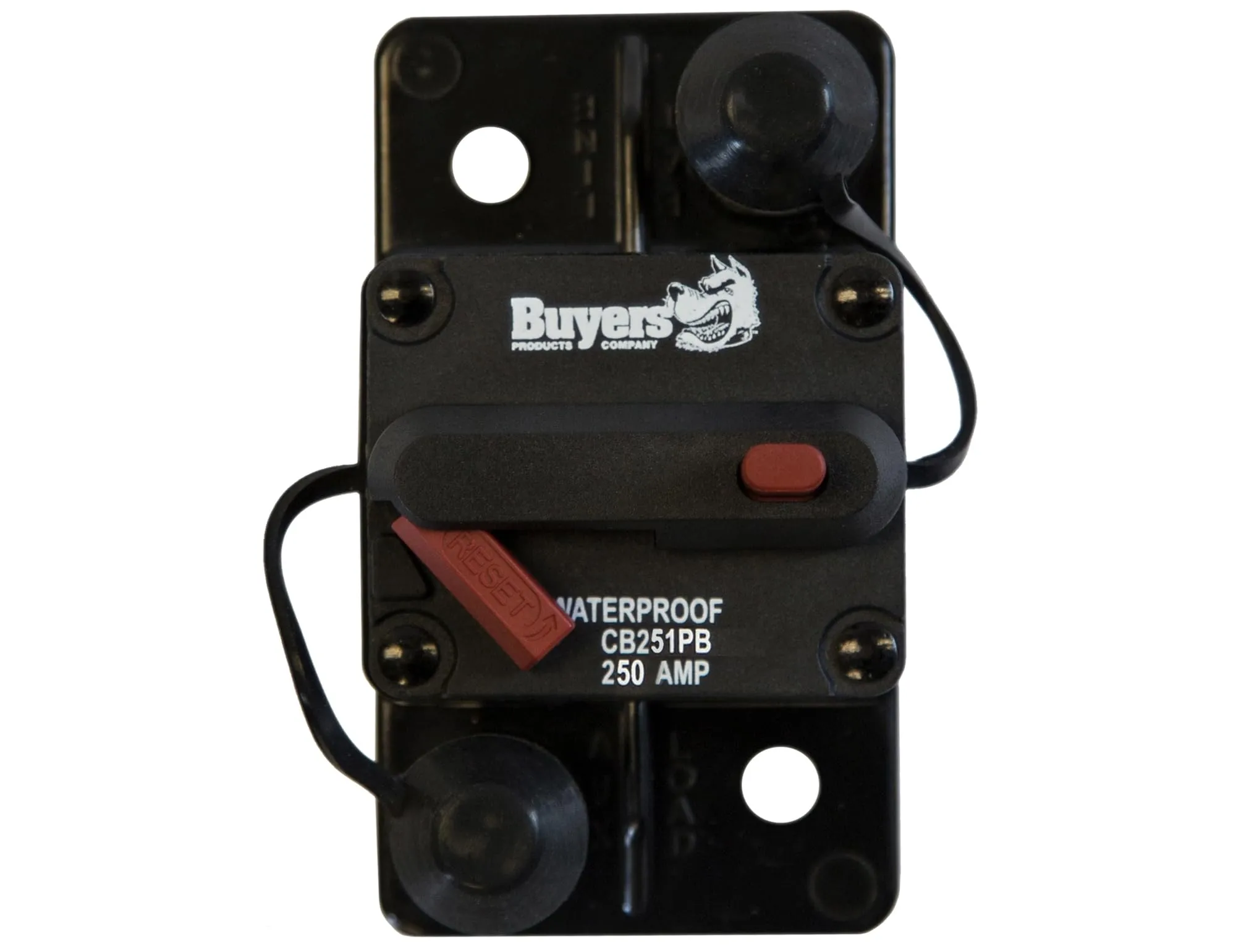 Buyers Products CB251PB 250 Amp Circuit Breaker with Manual Push-to-Trip Reset
