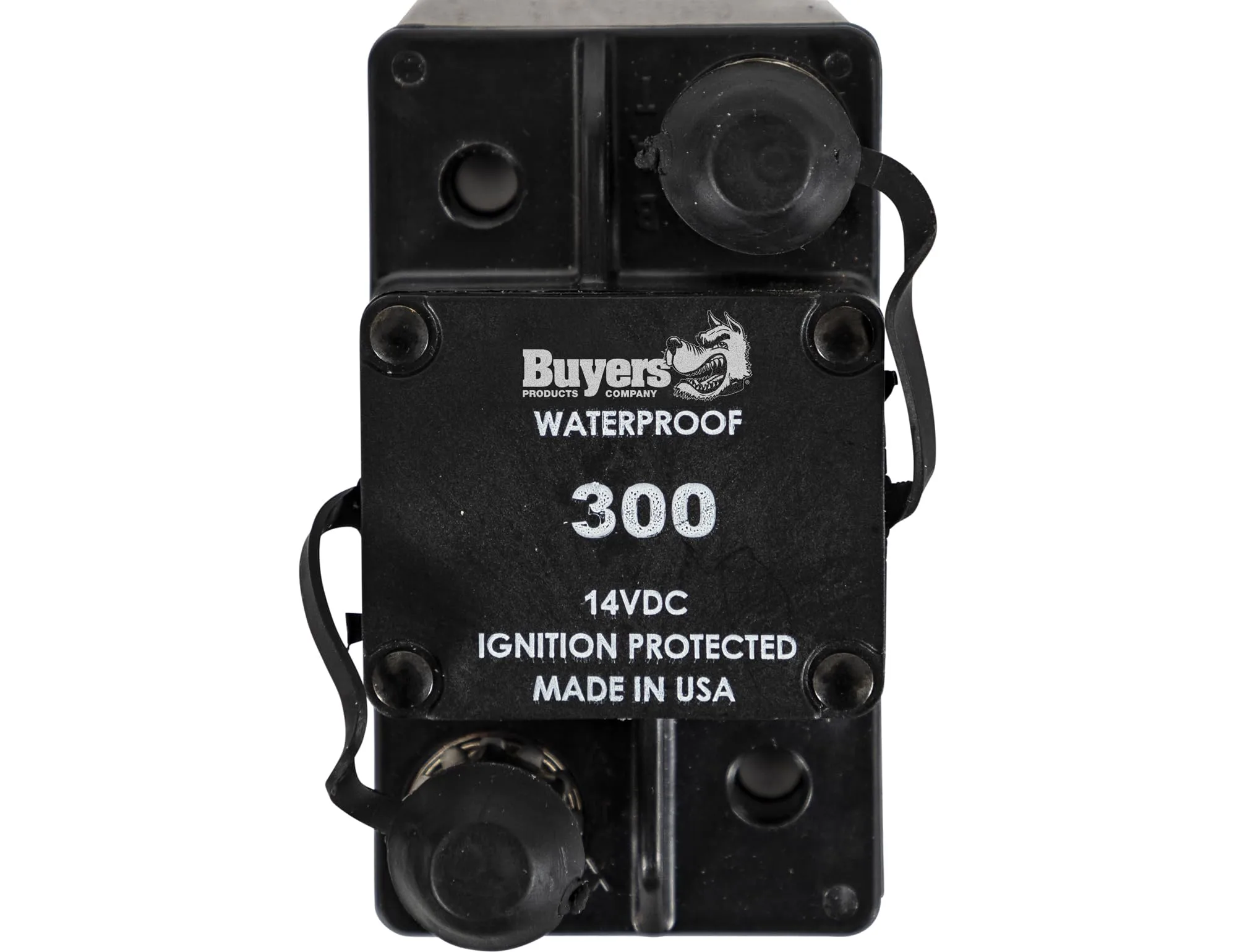 Buyers Products CB300 300 Amp Large Frame Circuit Breaker with Auto Reset, Protect Accessory Circuits, Electrical Equipment for Dump Hoists, Salt Spreaders & More