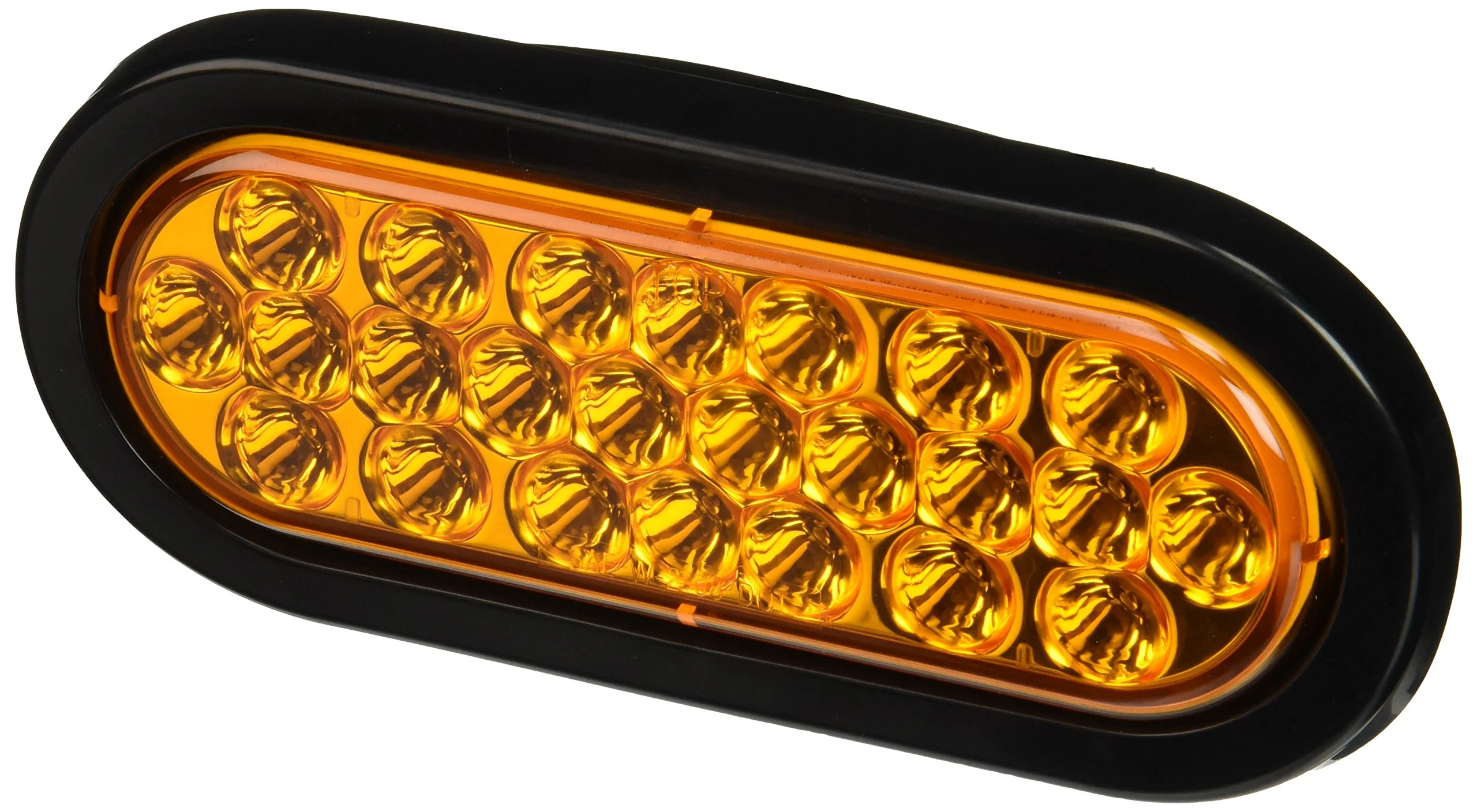 Buyers Products SL65AO 6 in Oval Recessed Amber Strobe Light, 24 LEDs