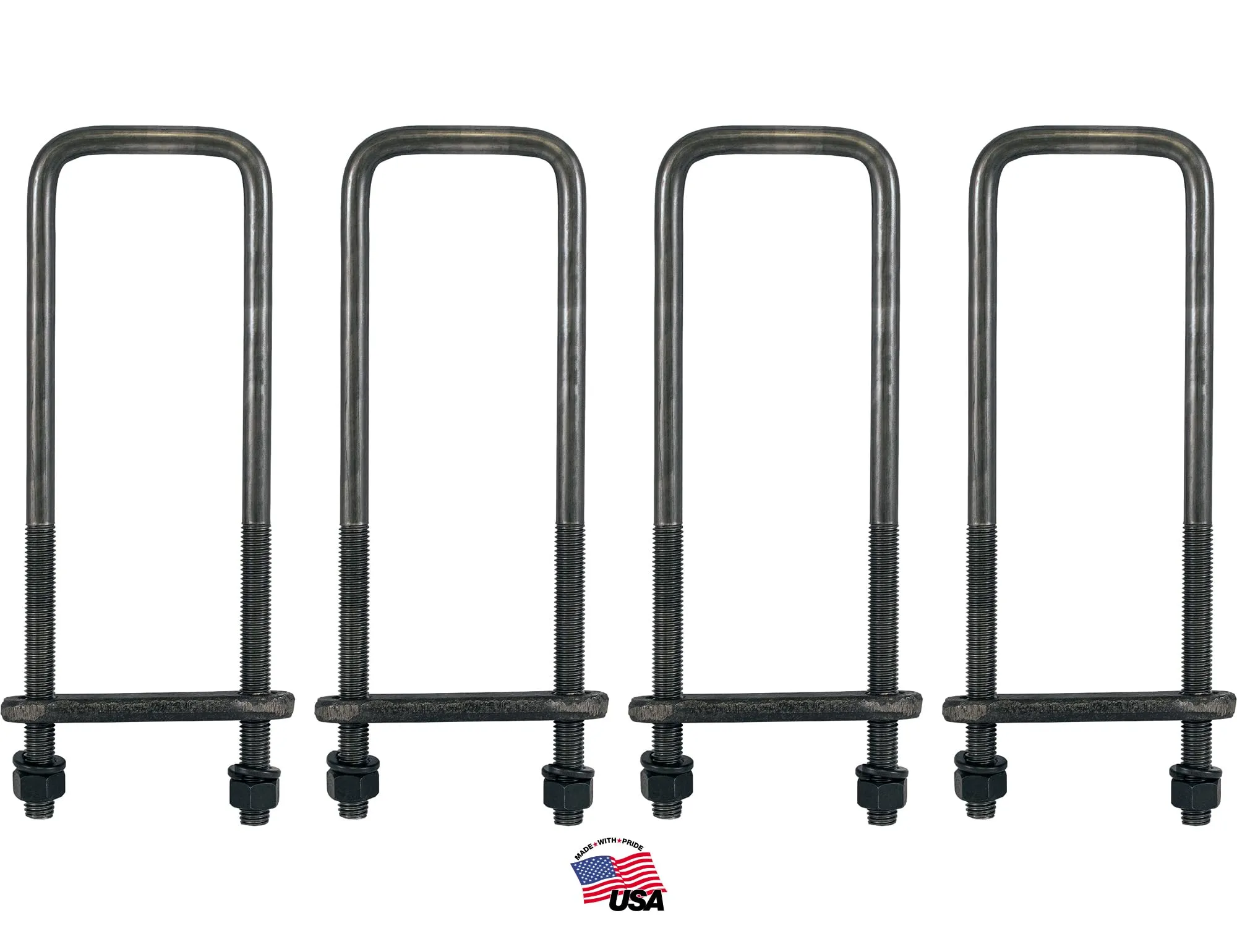 Buyers Products Square Bend U-Bolt Kit with Tie Bars