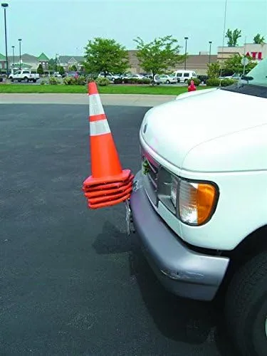 Buyers Products TCH10V Traffic Cone Holder for Truck, Black