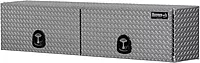 Buyers Products 1701364 Topsider Truck Tool Box, 18x16x88 Inch, Diamond Tread Aluminum, Dual Flip-Up Doors, Locking Compression Latch, Weather Resistant, No-Drill Mount, Made in USA