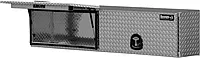 Buyers Products 1701364 Topsider Truck Tool Box, 18x16x88 Inch, Diamond Tread Aluminum, Dual Flip-Up Doors, Locking Compression Latch, Weather Resistant, No-Drill Mount, Made in USA