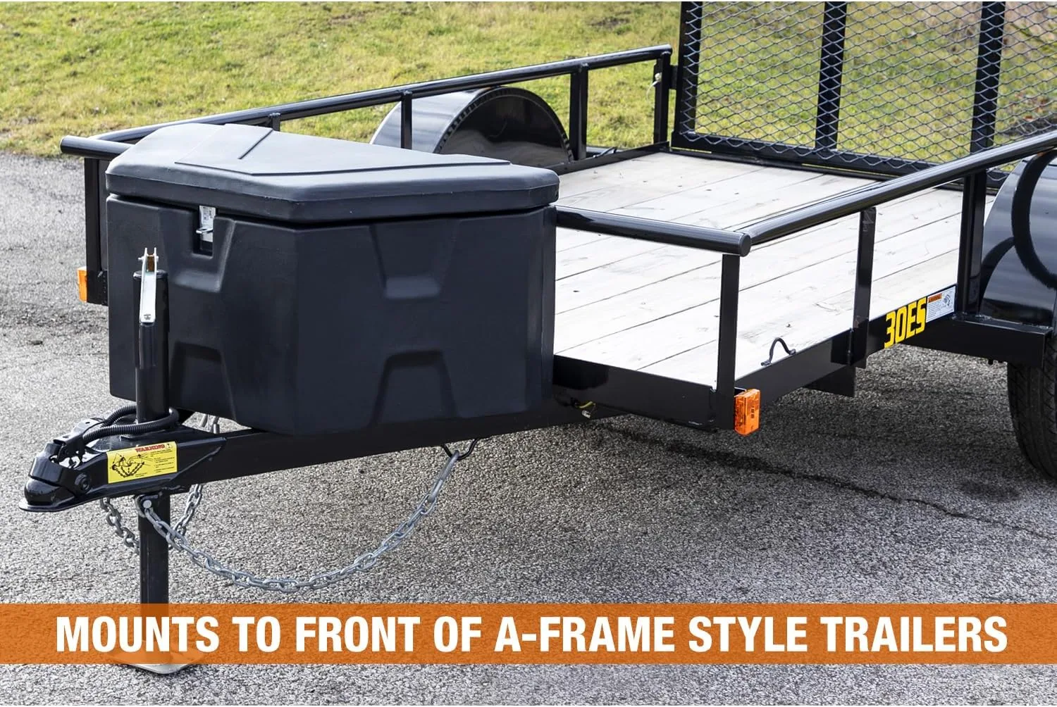 Buyers Products 1701680 Black Poly Trailer Tongue Box, 18 x 19 x 36 in