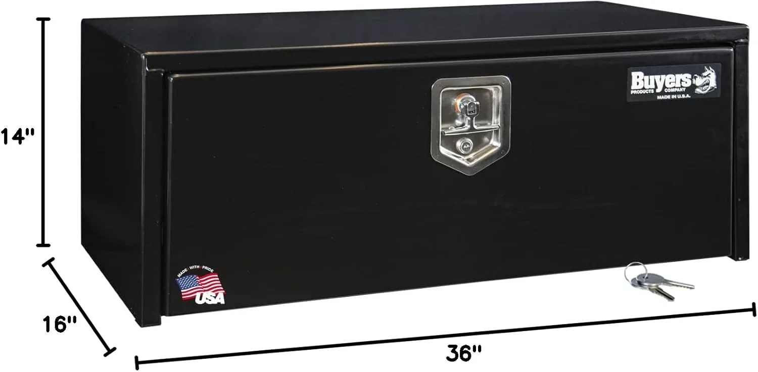 Buyers Products Black Steel Underbody Truck Tool Box