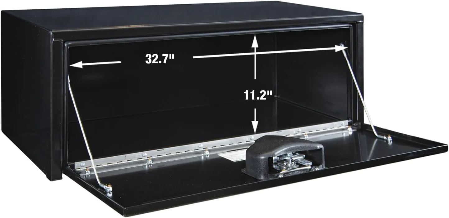 Buyers Products Black Steel Underbody Truck Tool Box