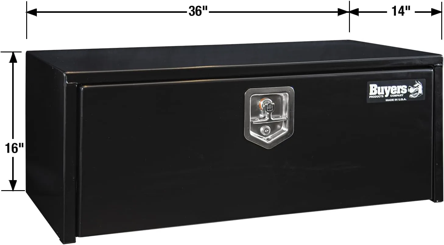 Buyers Products Black Steel Underbody Truck Tool Box