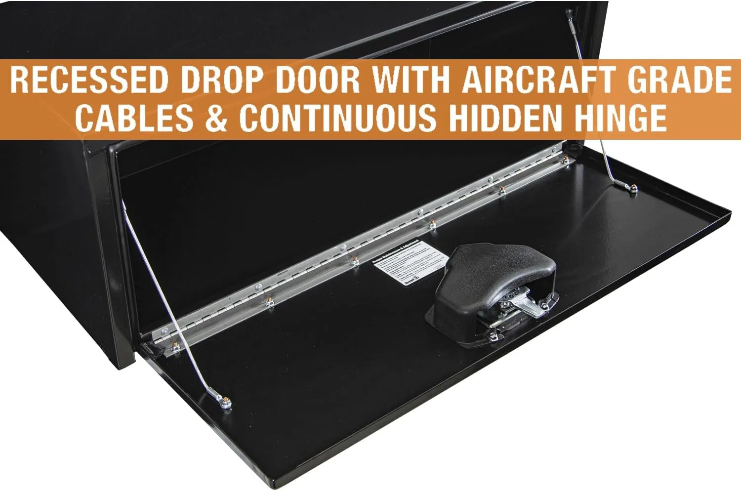 Buyers Products Black Steel Underbody Truck Tool Box