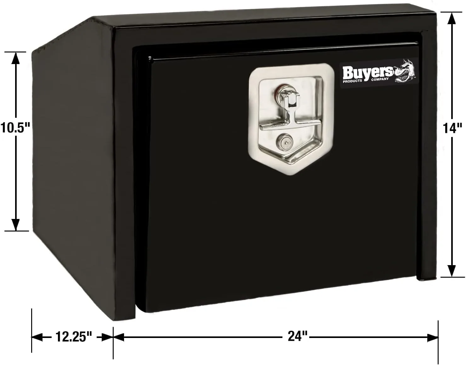 Buyers Products Steel Underbody Truck Toolbox with Slanted Back