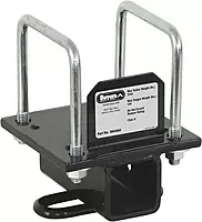 Buyers Products 1804060 RV Universal Receiver Hitch, 2 Inch Receiver, Carbon Steel, Black Powder Coat, Easy Install RV Bumper Hitch for Travel Trailer, Light Trailer Towing, Install Hardware Included