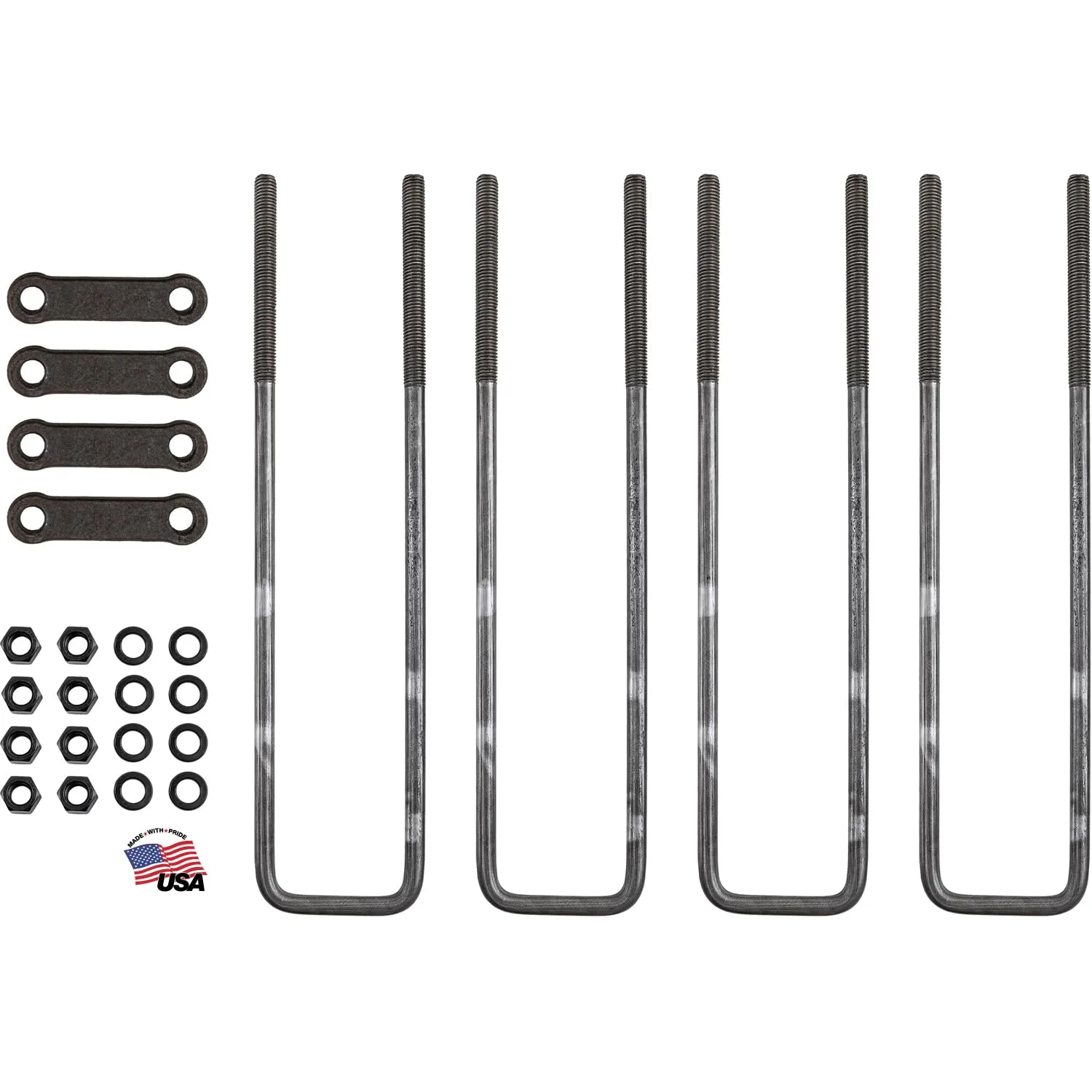 Buyers Products Square Bend U-Bolt Kit with Tie Bars