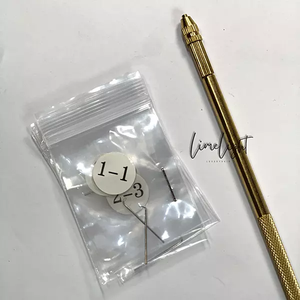 Brass ventilating pin holder